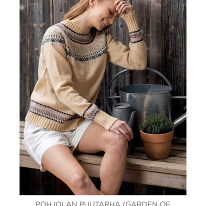 Pohjolan Puutarha (Garden Of The North) Colourwork Sweater in Novita Merino 4 Ply - Downloadable PDF
