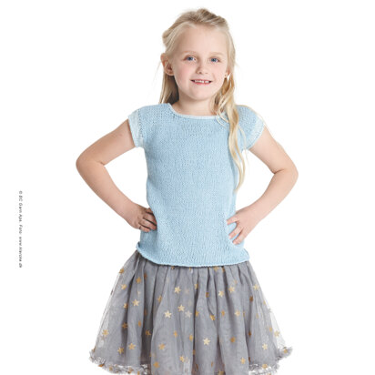 Girl's Tee in BC Garn Allino - 5107BC - Downloadable PDF