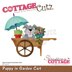 CottageCutz Dies - Puppy In Garden Cart 3.7"X3.1"