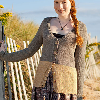 Helan Cardigan in Berroco Fuji Aran