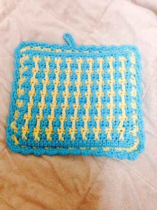 Spike Post Stitch Potholder