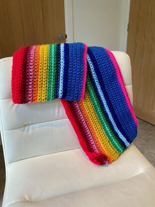 13th Doctor Who Rainbow Scarf Small