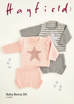 Sweaters & Pants in Hayfield Baby Bonus DK - 5421 - Leaflet