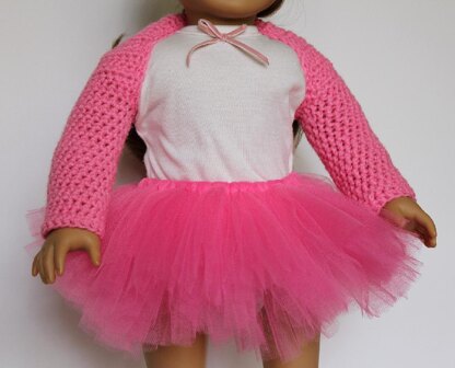 Ballet Shrug for American Girl or 18 inch doll