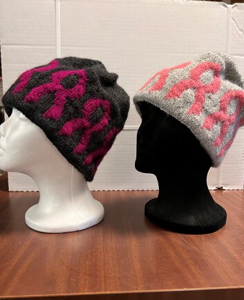Ribbons of hope  wool hat #3