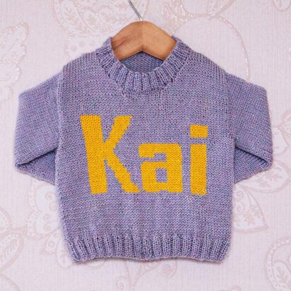 Intarsia - Kai Moniker Chart - Childrens Sweater