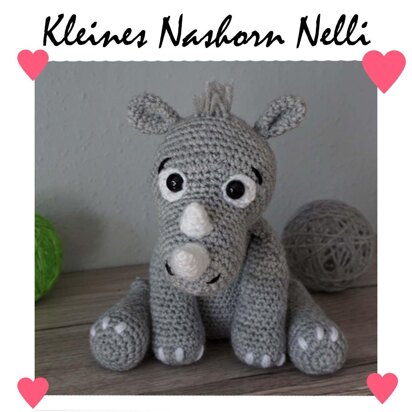 Amigurumi Häkelanleitung Kleines Nashorn Nelli ♥