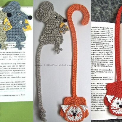 024 Cat and Mouse Bookmarks Amigurumi Ravelry