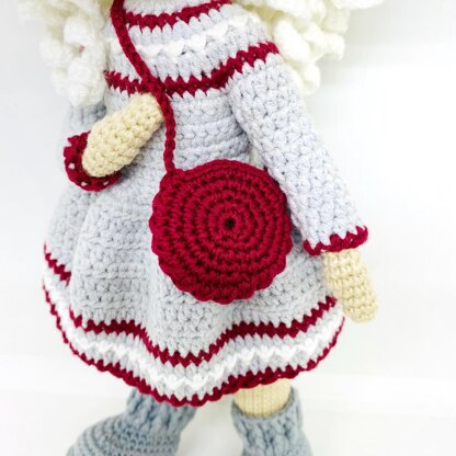 Amigurumi doll, crochet doll Gerda