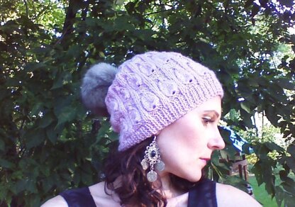 "Blush" slouchy hat