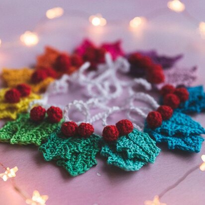 Rainbow Holly Garland