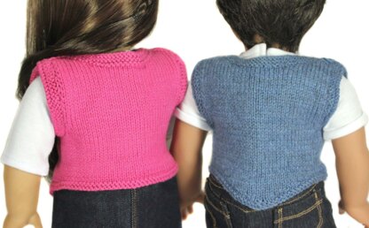 Knit Me a Waistcoat - 18" Dolls