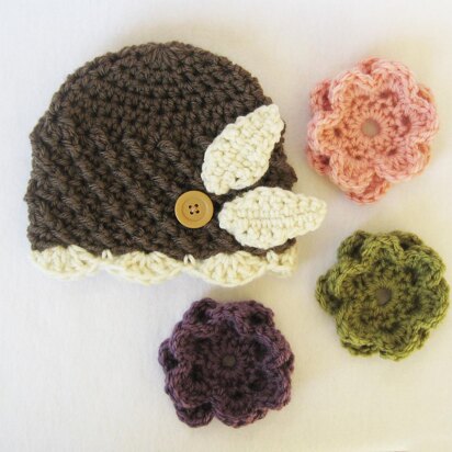 Interchangeable Beanie & Flowers