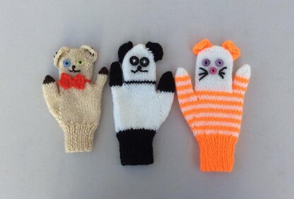 Child Animal Puppet Mittens