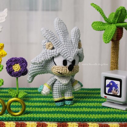 Silver the Hedgehog Amigurumi Crochet Pattern – PDF Digital Download (English)