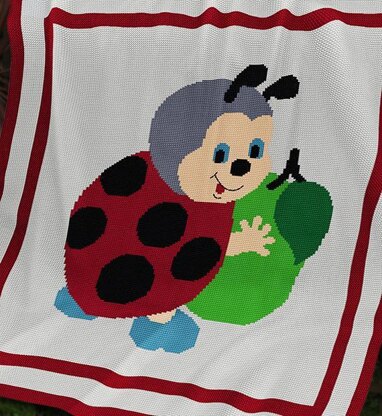 KNITTING Baby Blanket / Afghan - Ladybird's Apple