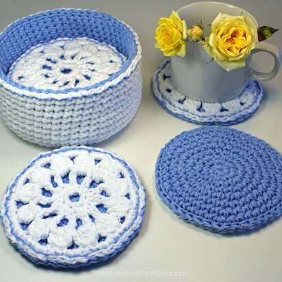 Cornflower Coaster Basket UK TERMS 3506