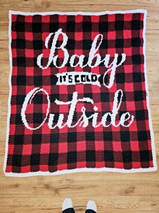 Baby It’s Cold Outside Plaid Graphghan Pattern