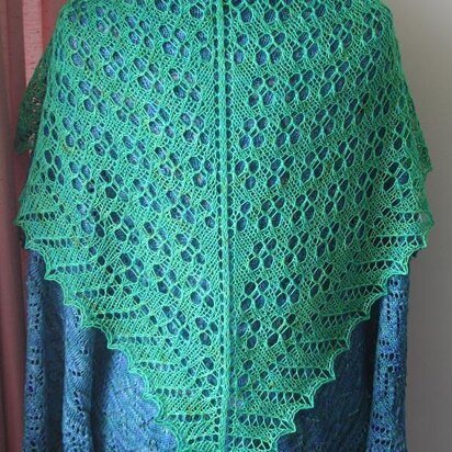 Printemps Shawlette - knitting pattern
