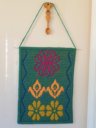 Naive Flowers Wall Hanging