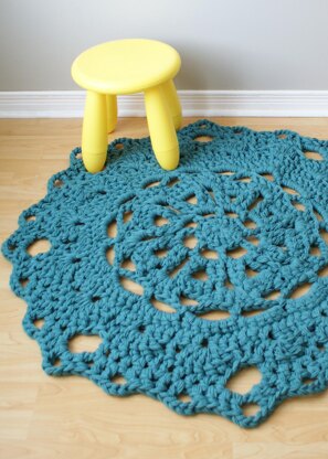 Super Chunky Doily Rug / Blanket 8 Styles (30"-66" diameter)