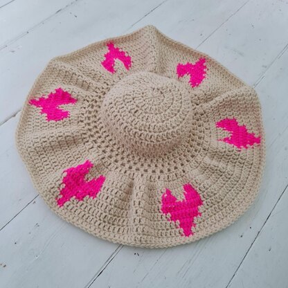 Six Hearts Sunhat