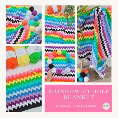 Rainbow Cuddle Blanket - US Terms