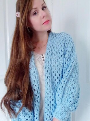 Crochet Lily Hexagon Cardigan Pattern