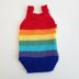 Rainbow Baby Romper & Bonnet