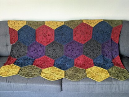 Blooming Hexagons Worsted