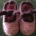 Garter Stitch Baby Bootees