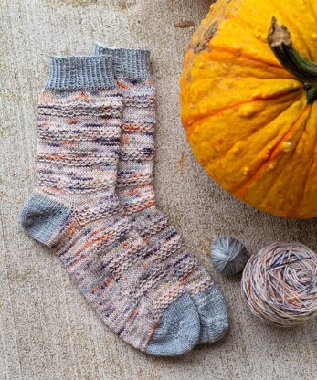 Slip Into Fall Toe Up Socks