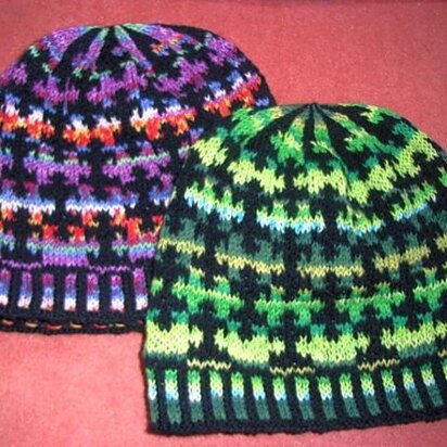 Puzzle beanie - knitting pattern