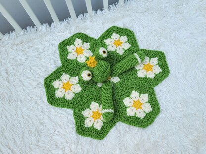 Froggy The Frog Lovey Baby Comforter