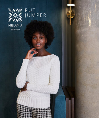 Rut Jumper - Knitting Pattern for Women in MillaMia Naturally Soft Merino - Downloadable PDF