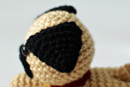 Leo the Pug Puppy Dog Amigurumi