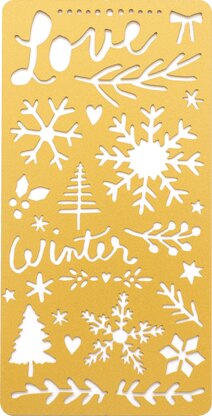 American Crafts Snowflake Metal Stencil - Copper