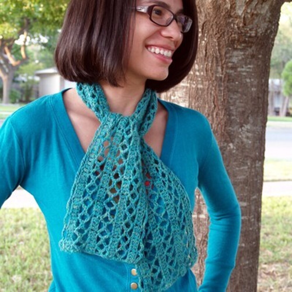 janesmith✨cotton polyester lace scarf White Vintage Lace