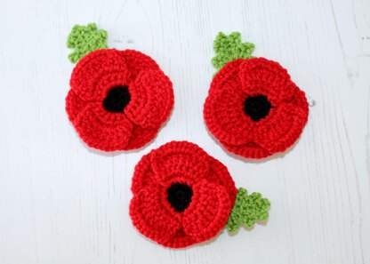 Crocheted Poppy