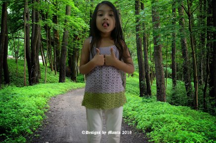 Bellflower Top Crochet Pattern For Girls #6