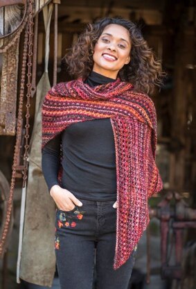 Daiyu Shawl in Berroco Millefiori - 392-2 - Downloadable PDF