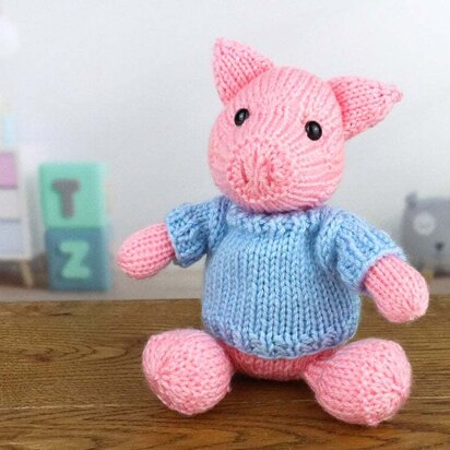 Pig in Deramores Studio DK Acrylic - Downloadable PDF