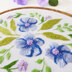 Tamar Purple Blossom Printed Embroidery Kit - 4in