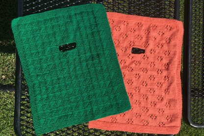 Two Infant Car Seat Blankets to Knit