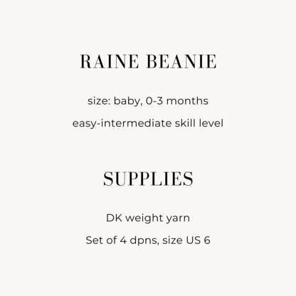 Raine Baby Hat
