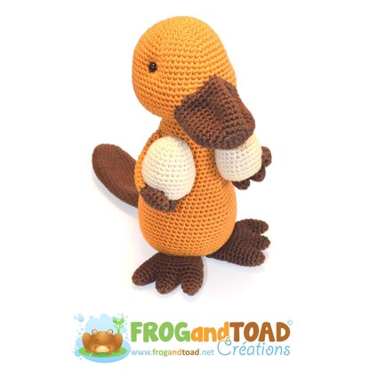 PAYO Papa Platypus Ornithorynque - Eggs Oeufs - Amigurumi Crochet - FROGandTOAD Créations
