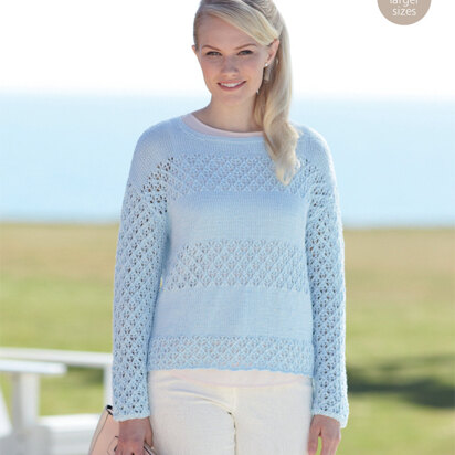 Woman's Sweater in Sirdar Cotton DK - 7354 - Downloadable PDF