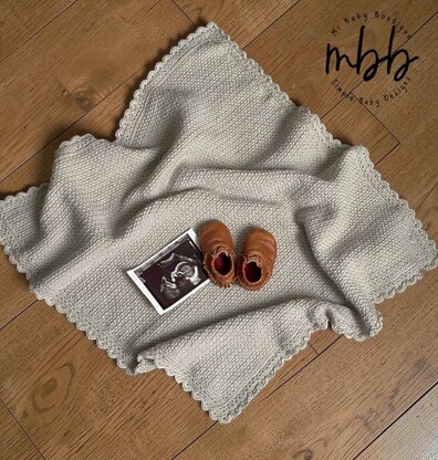 Moss Stitch Baby Blanket