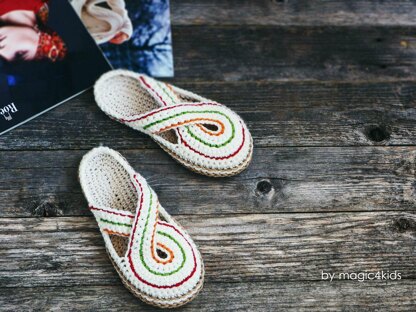 Women Twisted Slippers with Rope Soles