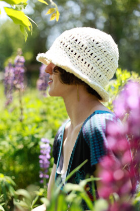 Cotton Sun Hat in Lion Brand Nature's Choice Organic Cotton - L10459